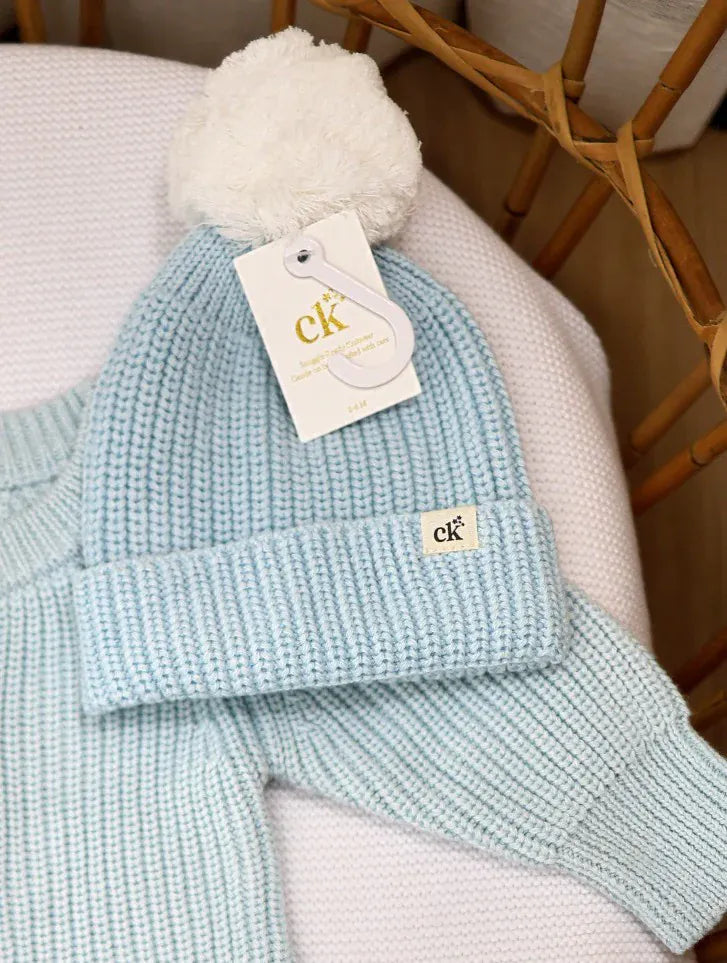 Confetti Kidz Accesories Hats Baby Knit Beanie - Traditional Blue