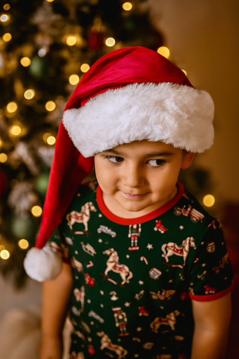 Confetti Kidz Accessories Hats Luxe Velvet Family Santa Hat