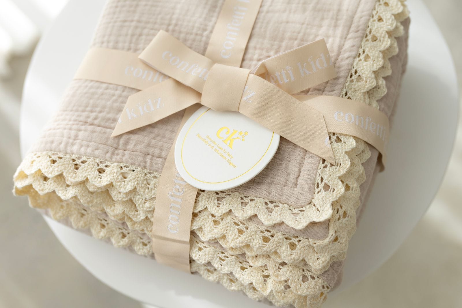 Confetti Kidz Accessory Blanket Classic Muslin Blanket - Oatmeal