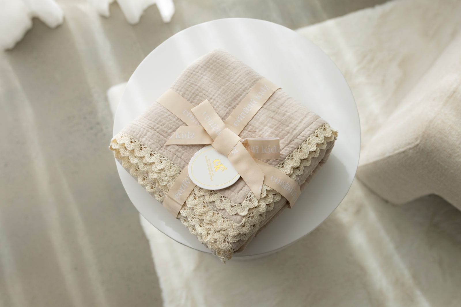 Confetti Kidz Accessory Blanket Classic Muslin Blanket - Oatmeal