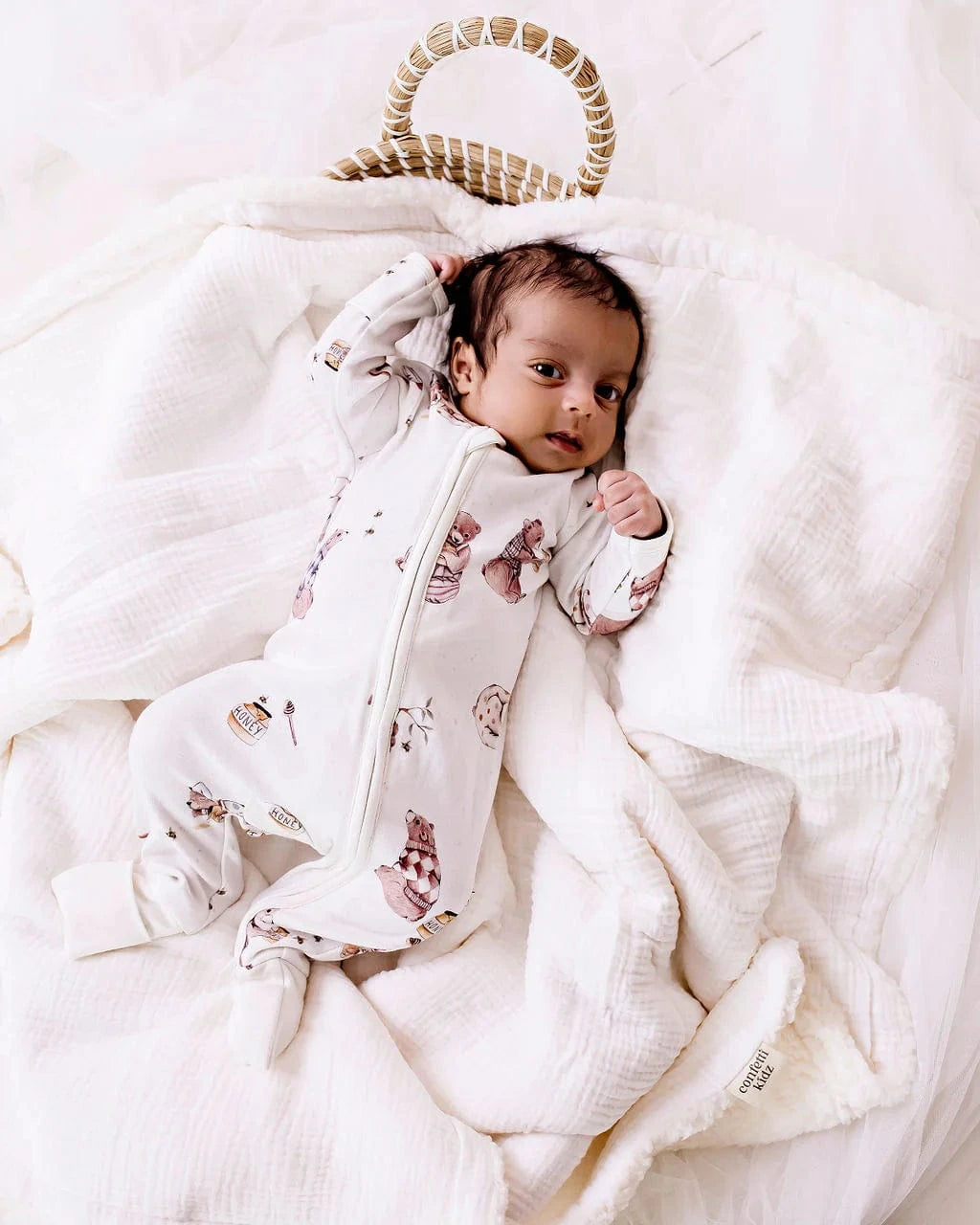 Confetti Kidz Accessory Blanket Classic White Sherpa Blanket
