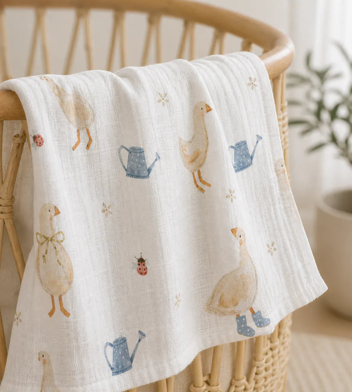 Confetti Kidz Accessory Blanket Country Goose Bamboo Cloud Wrap