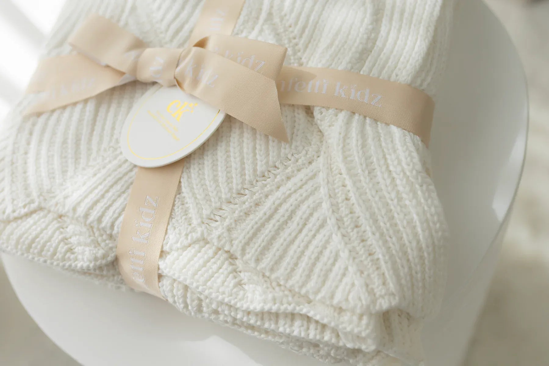 Keepsake Knit Blanket - Milk - Parnell Baby Boutique