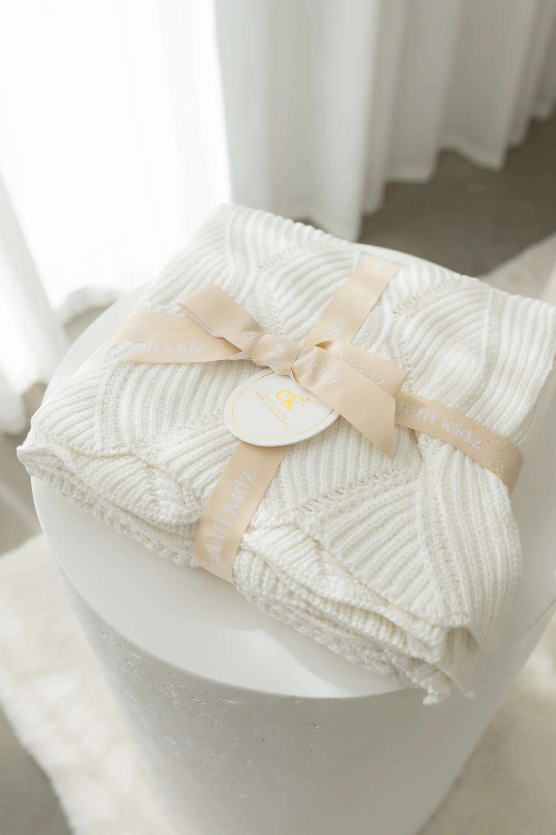 Keepsake Knit Blanket - Milk - Parnell Baby Boutique