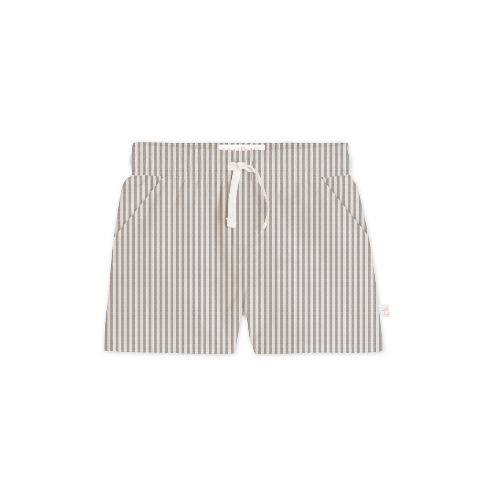 Confetti Kidz Boys Pant 2Y Oak Stripe Linen Shorts