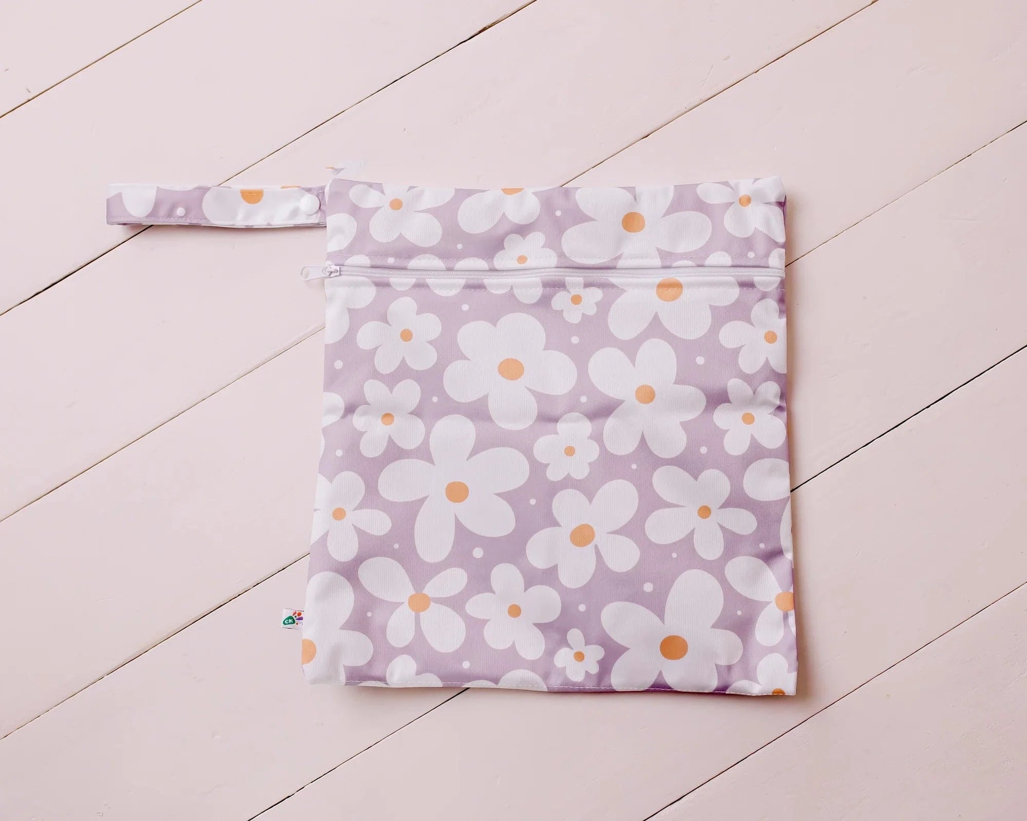 Confetti Kidz Diaper Wet Bags Double Pocket Wet Bag - Flower Patch