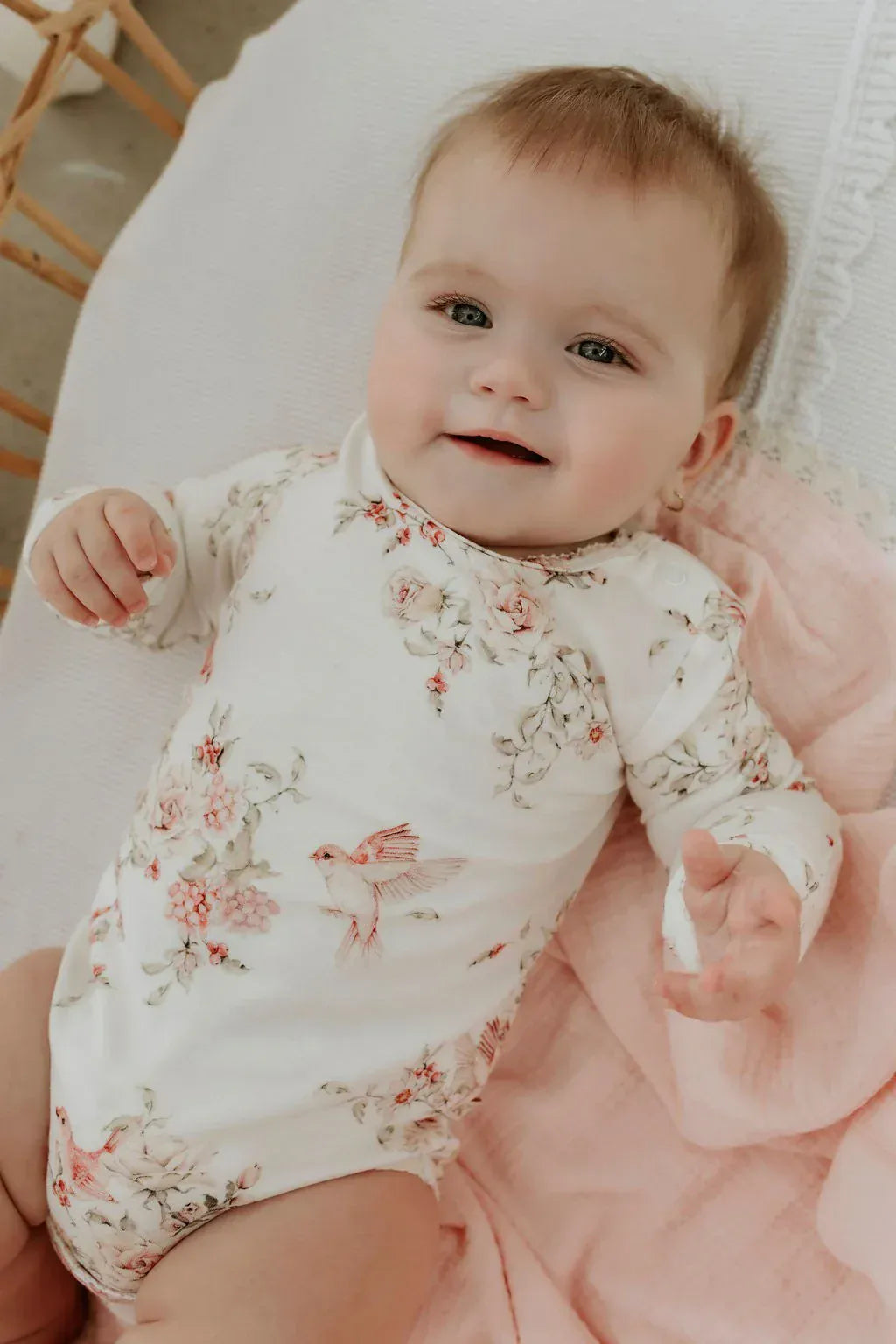 Confetti Kidz Girls Dress Rose Garden - Long Sleeve Bodysuit