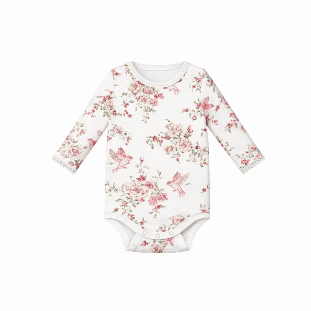 Confetti Kidz Girls Dress Rose Garden - Long Sleeve Bodysuit