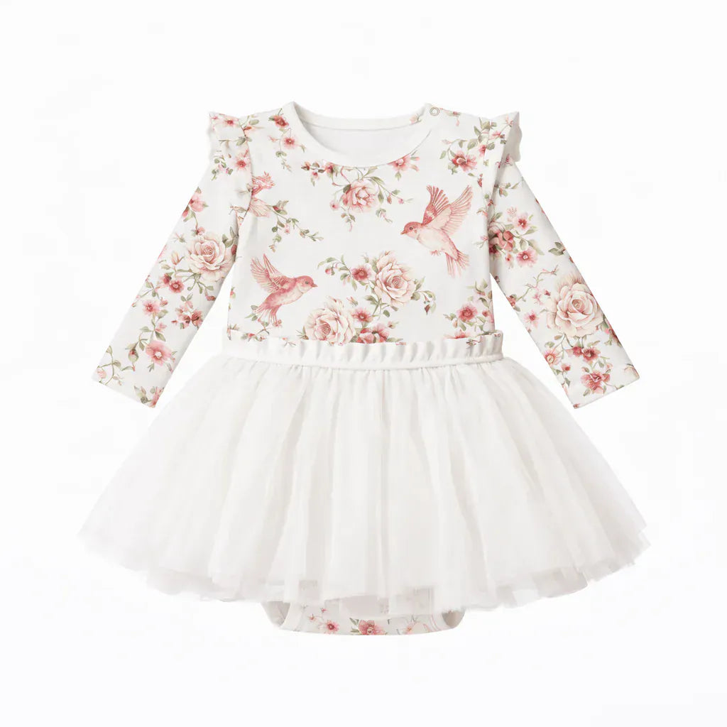 Confetti Kidz Girls Dress Rose Garden - Onesie Tutu Dress