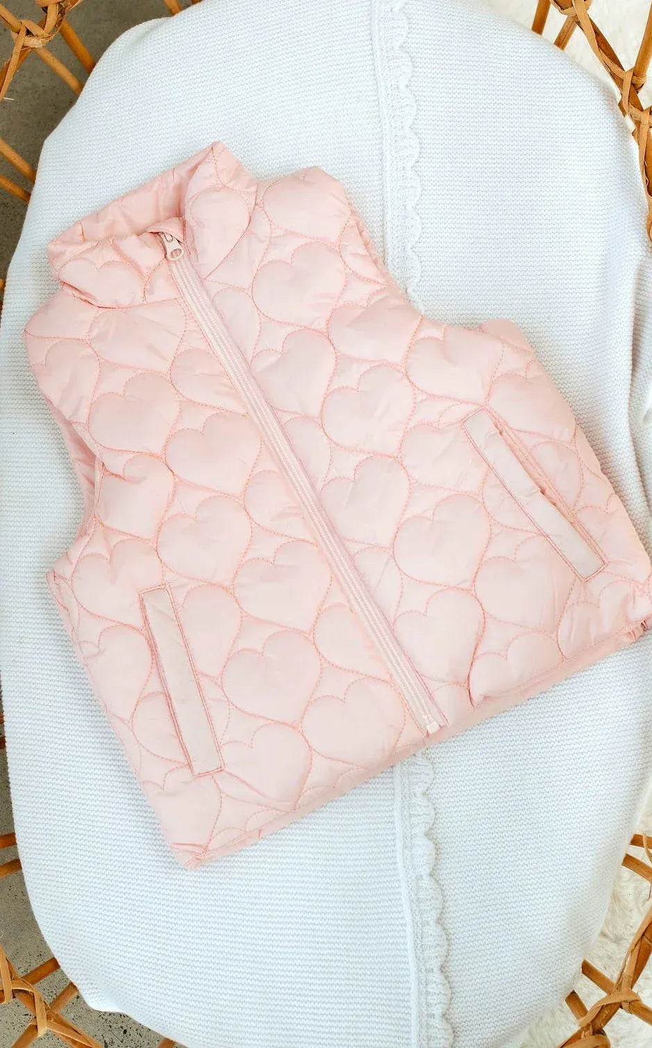 Confetti Kidz Girls Jacket Sweetheart Quilted Puffer Vest