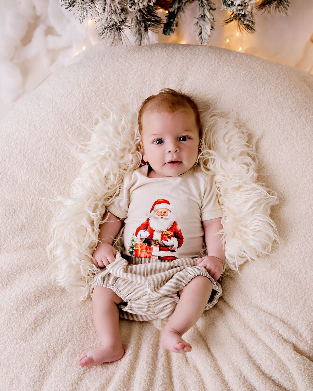 Confetti Kidz Unisex Onesie Vintage Santa Bodysuit