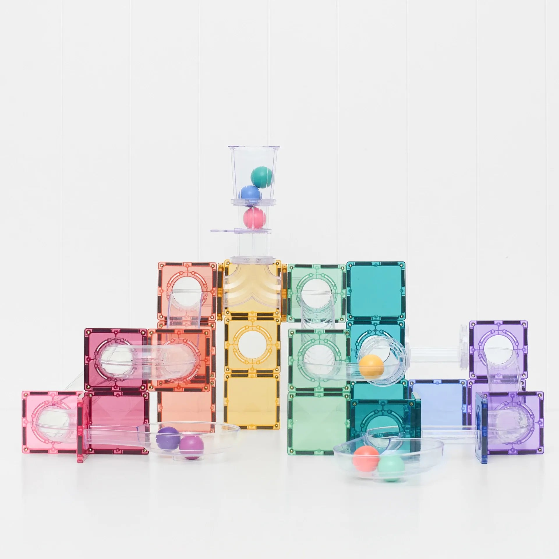 Connetix Toys Connetix - Ball Run Pastel Pack 114 pc