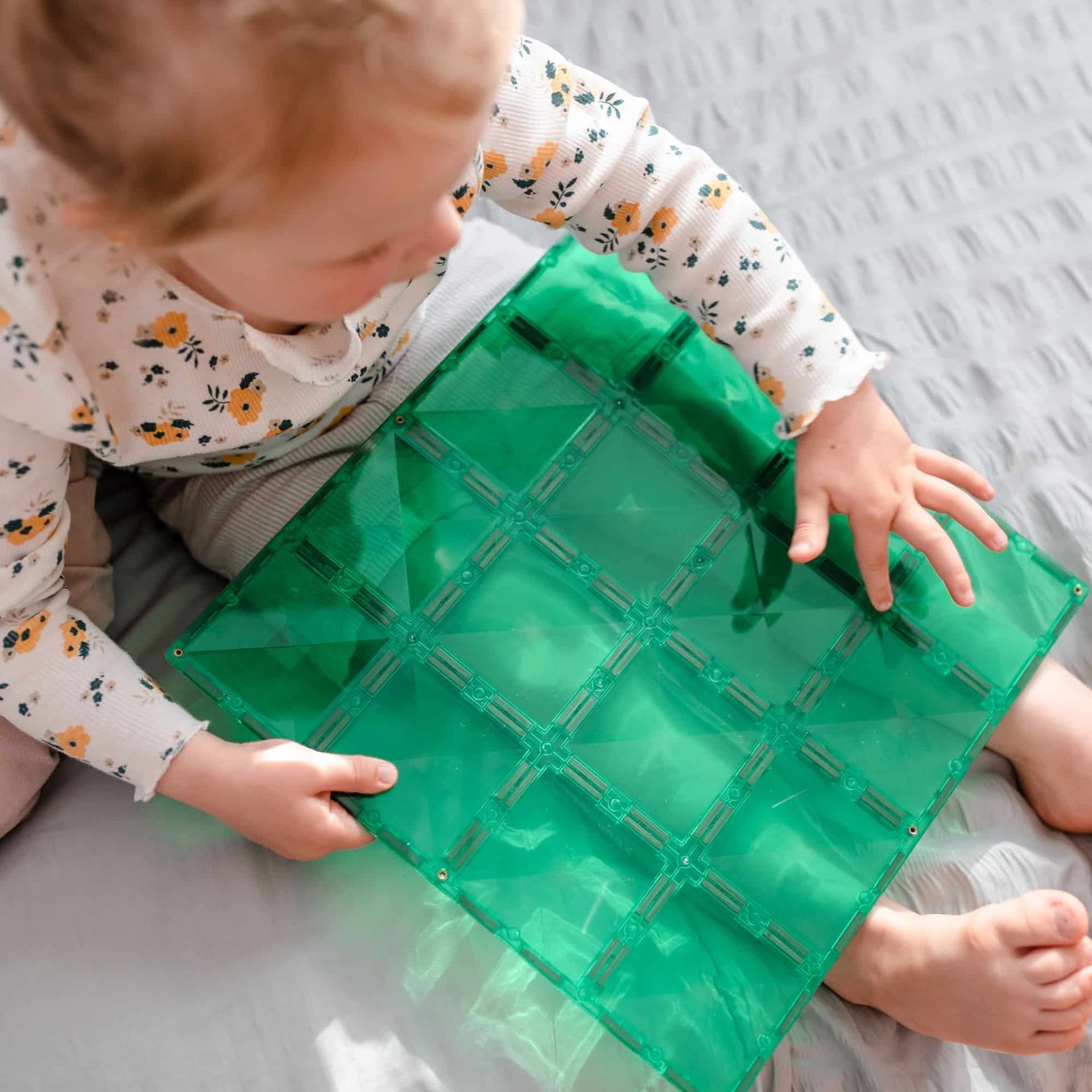 Connetix Toys Connetix - Blue & Green Base Plates 2PC