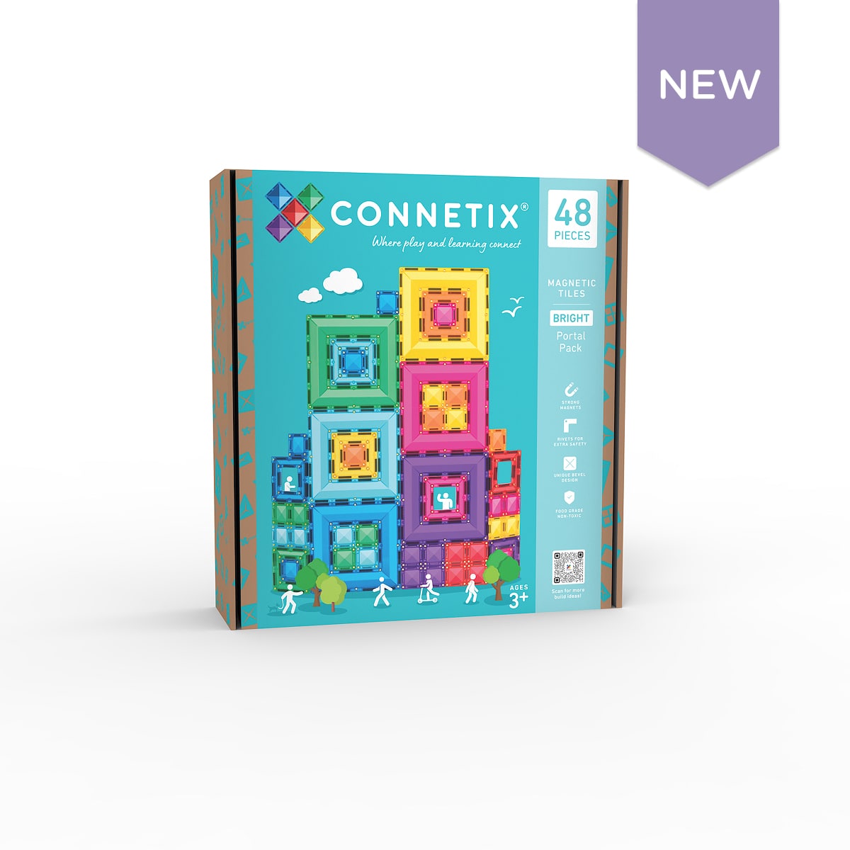 Connetix Toys Connetix - Bright Portal Pack 48 pc