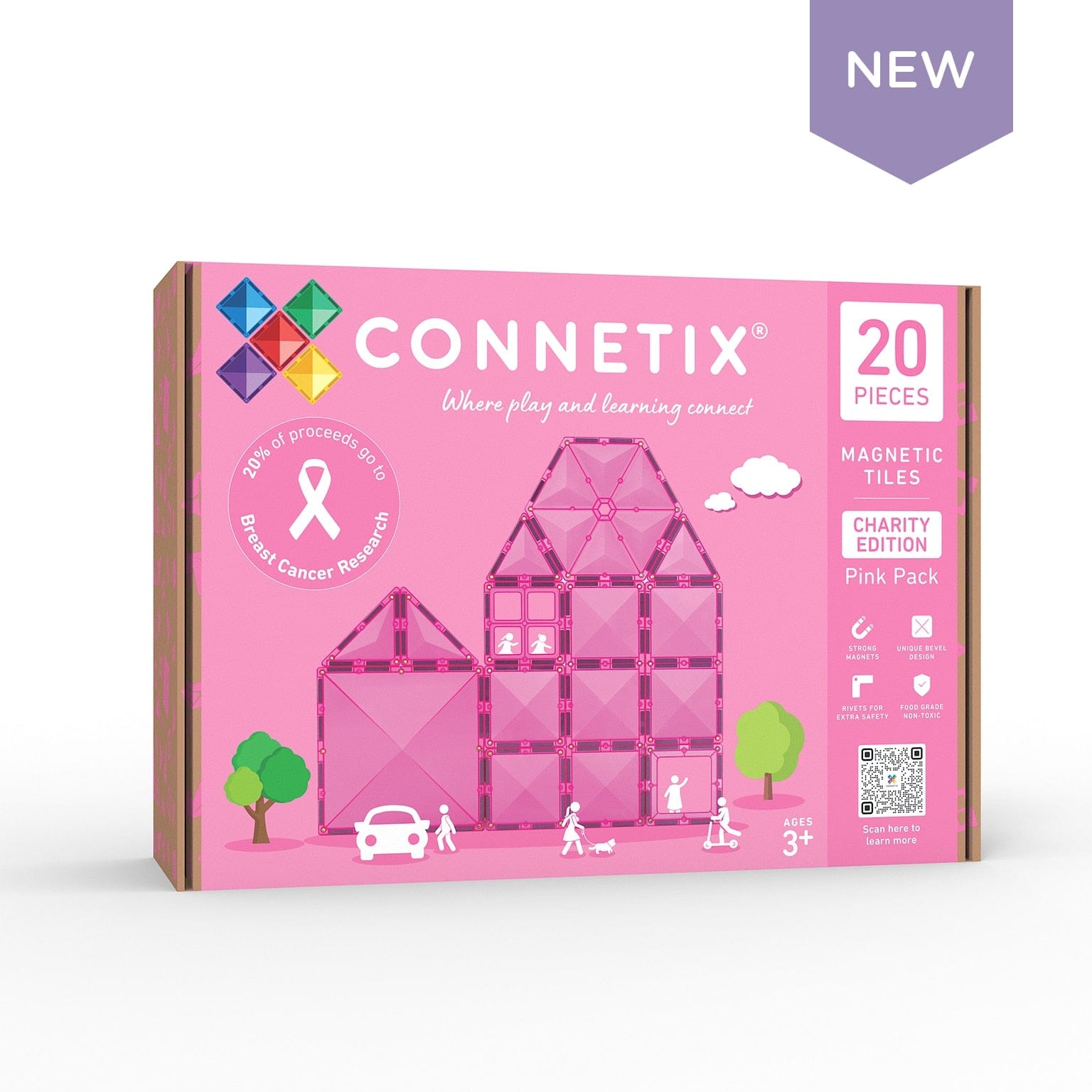 Connetix Toys Connetix - Charity Pack Pink 20 pc