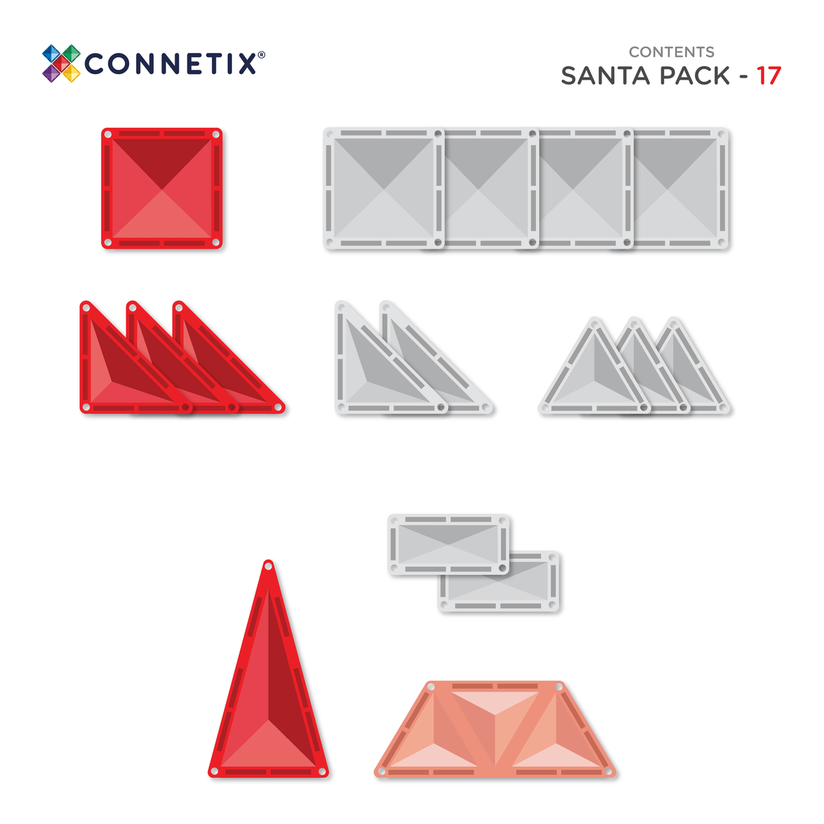 Connetix Toys Connetix -Christmas Santa Pack 17pc