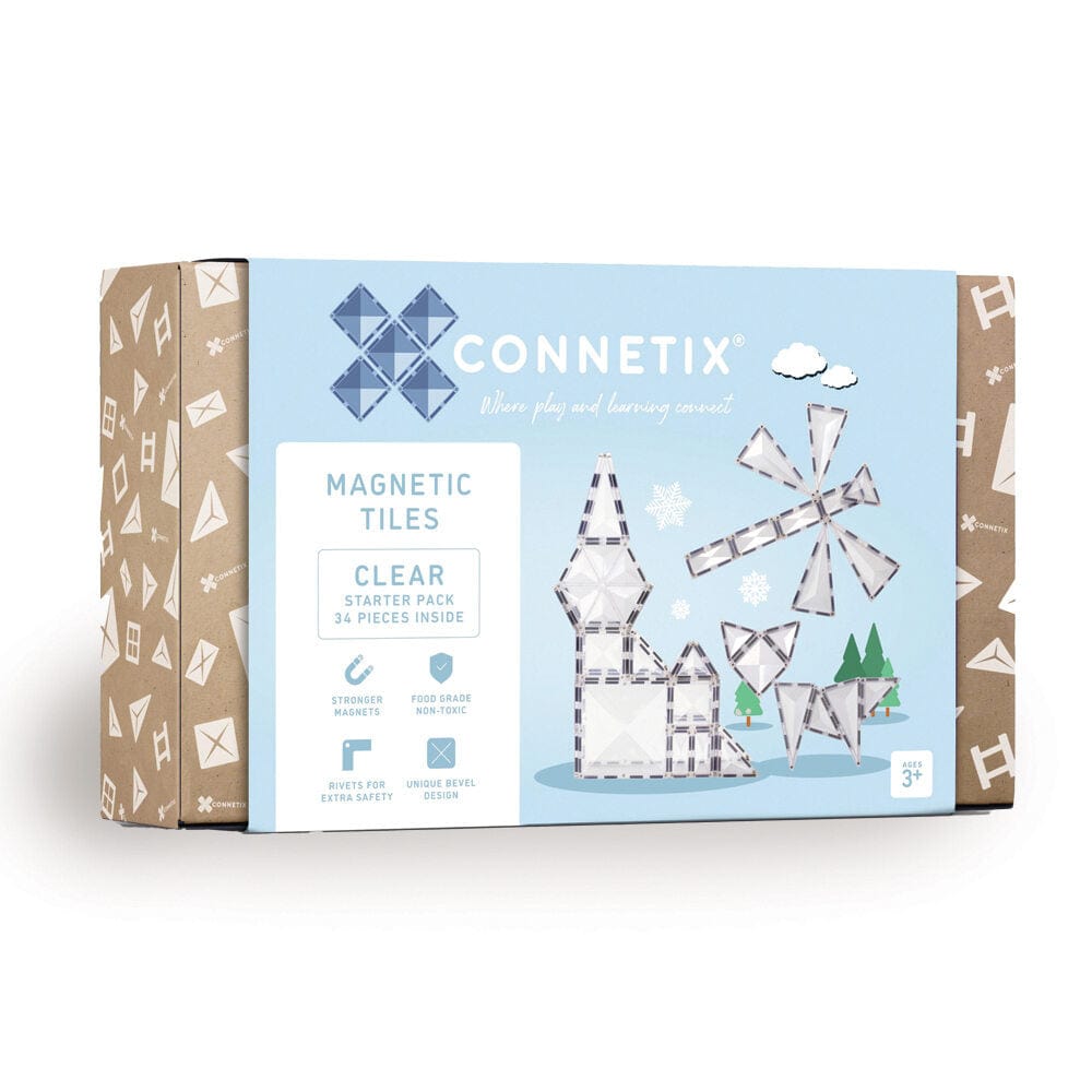 Connetix Toys Connetix- Clear Starter Pack 34pc