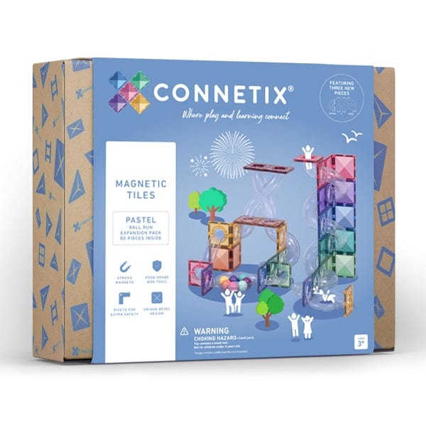 Connetix Toys Connetix - Pastel Ball Run Expansion Pack 80 pc