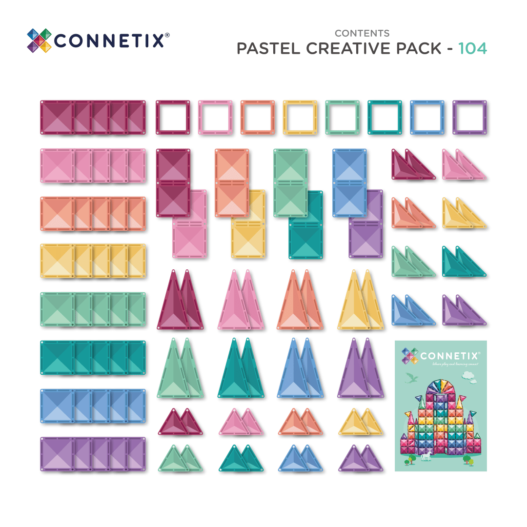 Connetix Toys Connetix - Pastel Creative pack 104 pc