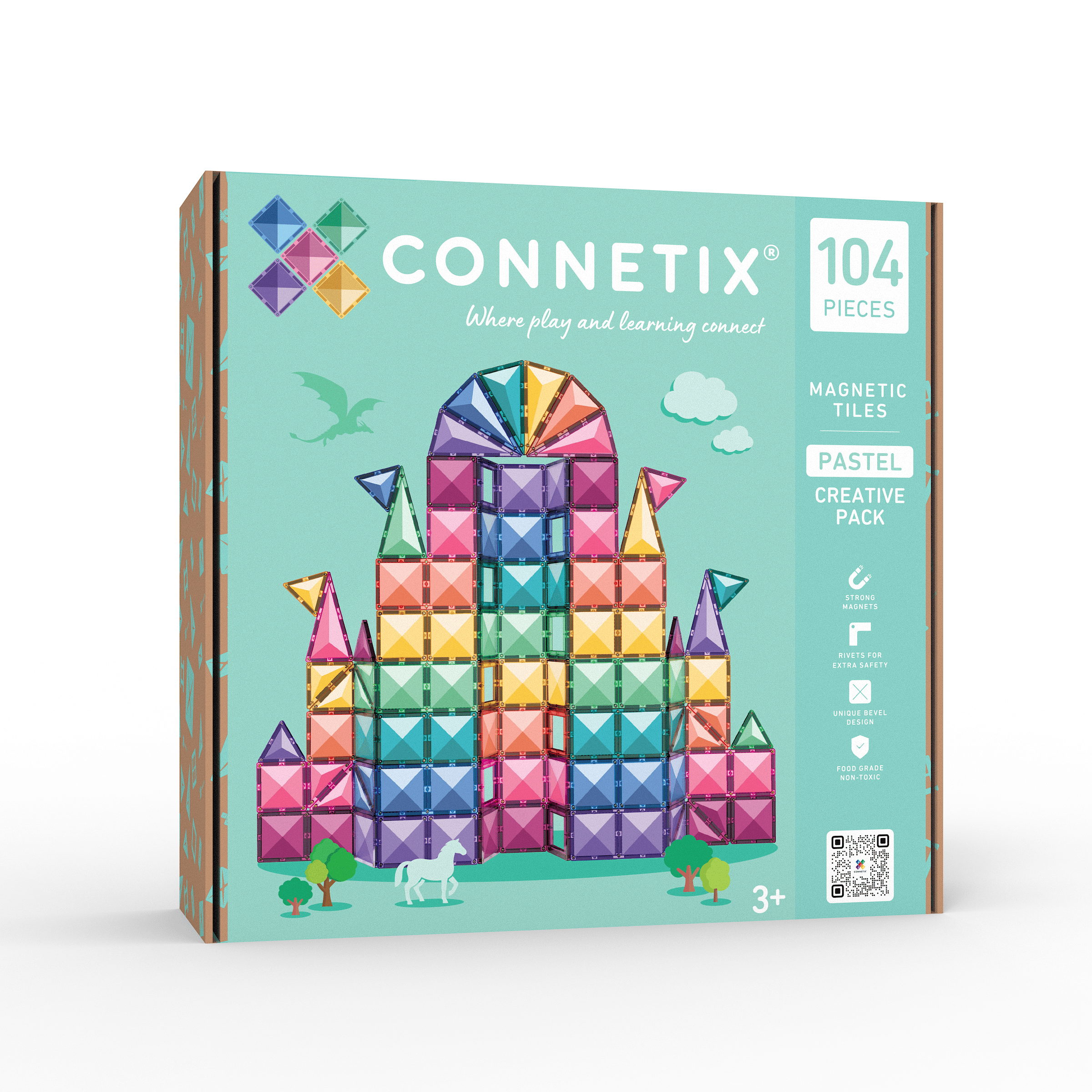 Connetix Toys Connetix - Pastel Creative pack 104 pc