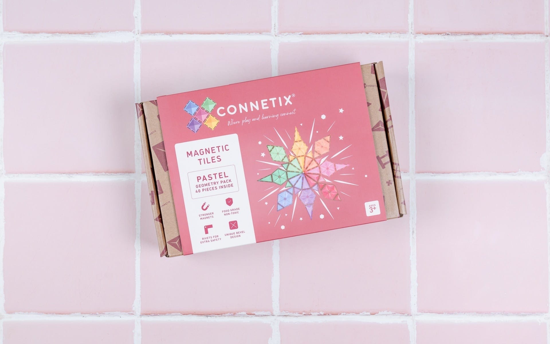 Connetix Toys Connetix - Pastel Geometry Pack 40 pc