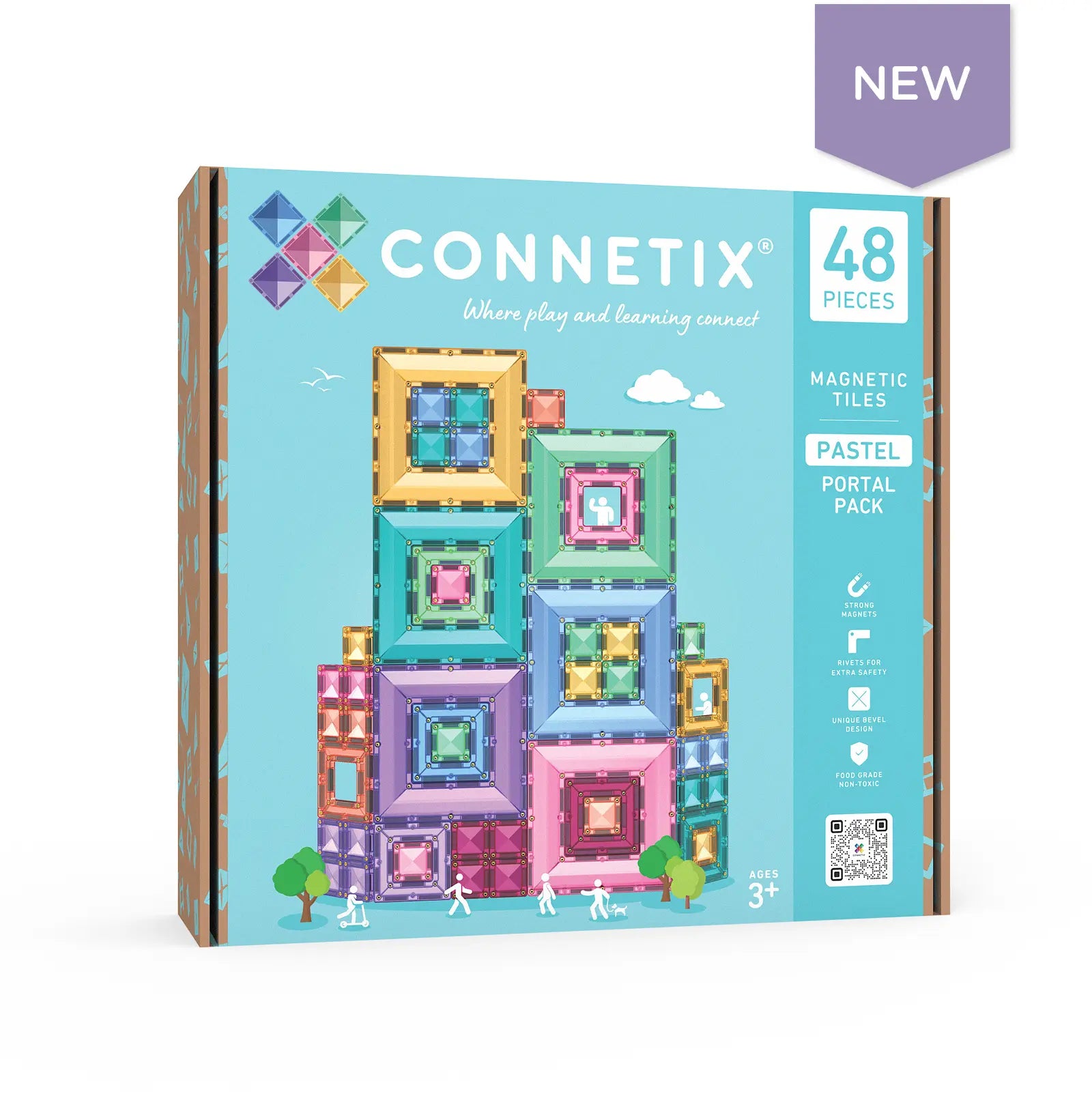 Connetix Toys Connetix - Pastel Portal Pack 48pc