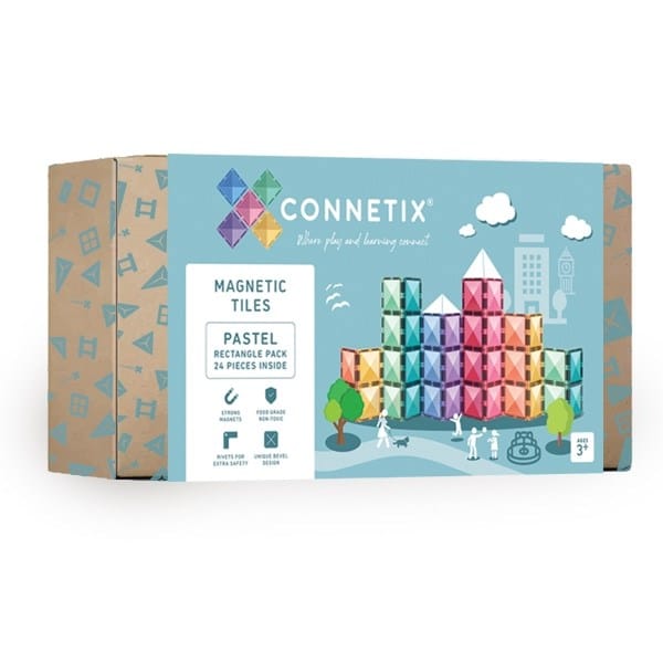 Connetix Toys Connetix - Pastel Rectangle Pack 24 pc