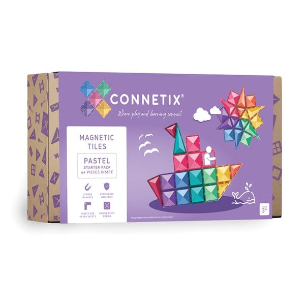 Connetix Toys Connetix- Pastel Starter Pack 64pc