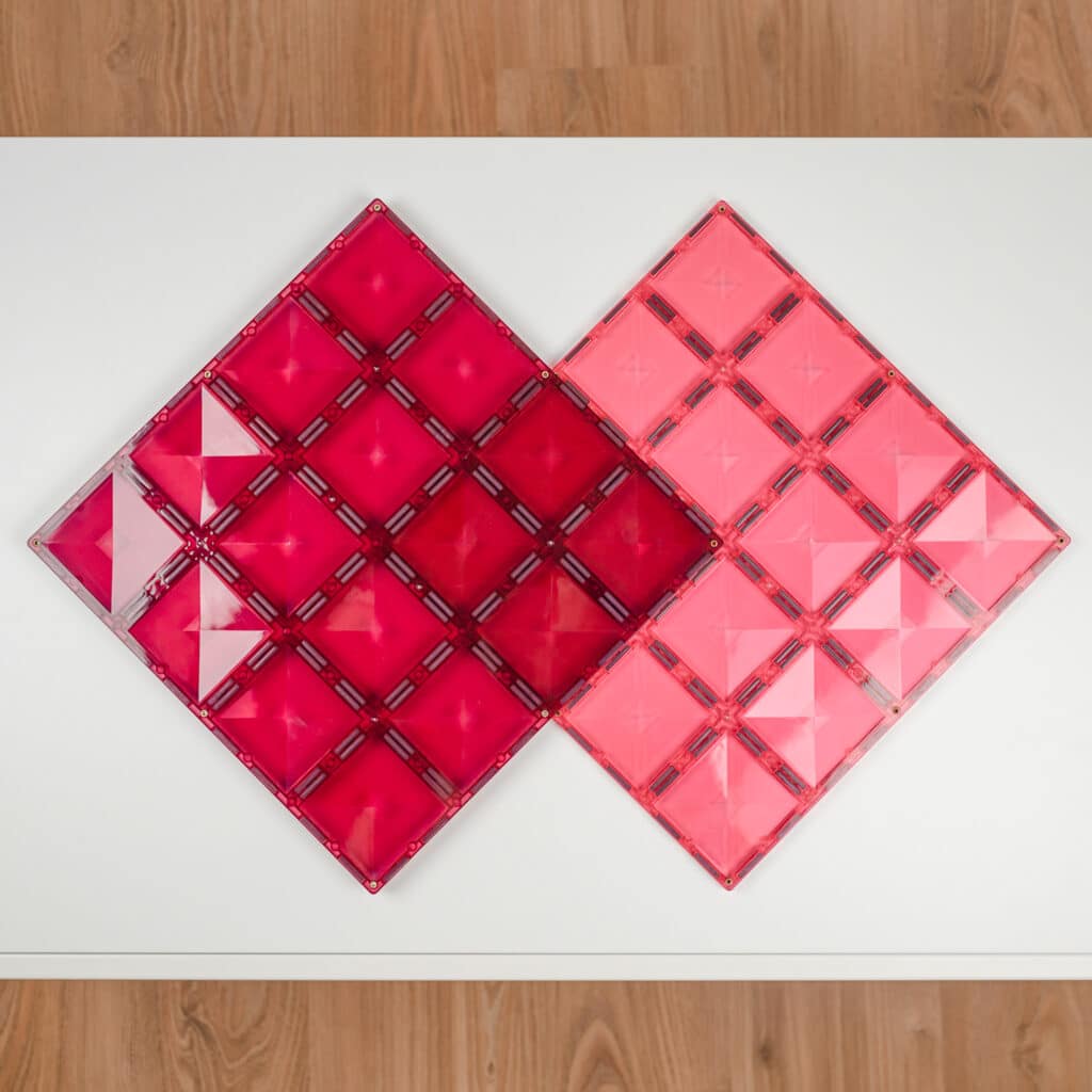 Connetix Toys Connetix - Pink & Berry Base Plates 2PC