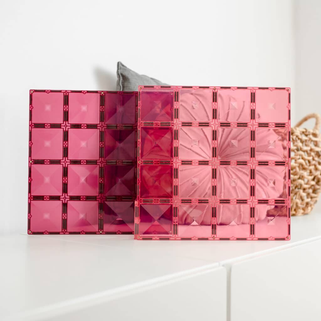 Connetix Toys Connetix - Pink & Berry Base Plates 2PC