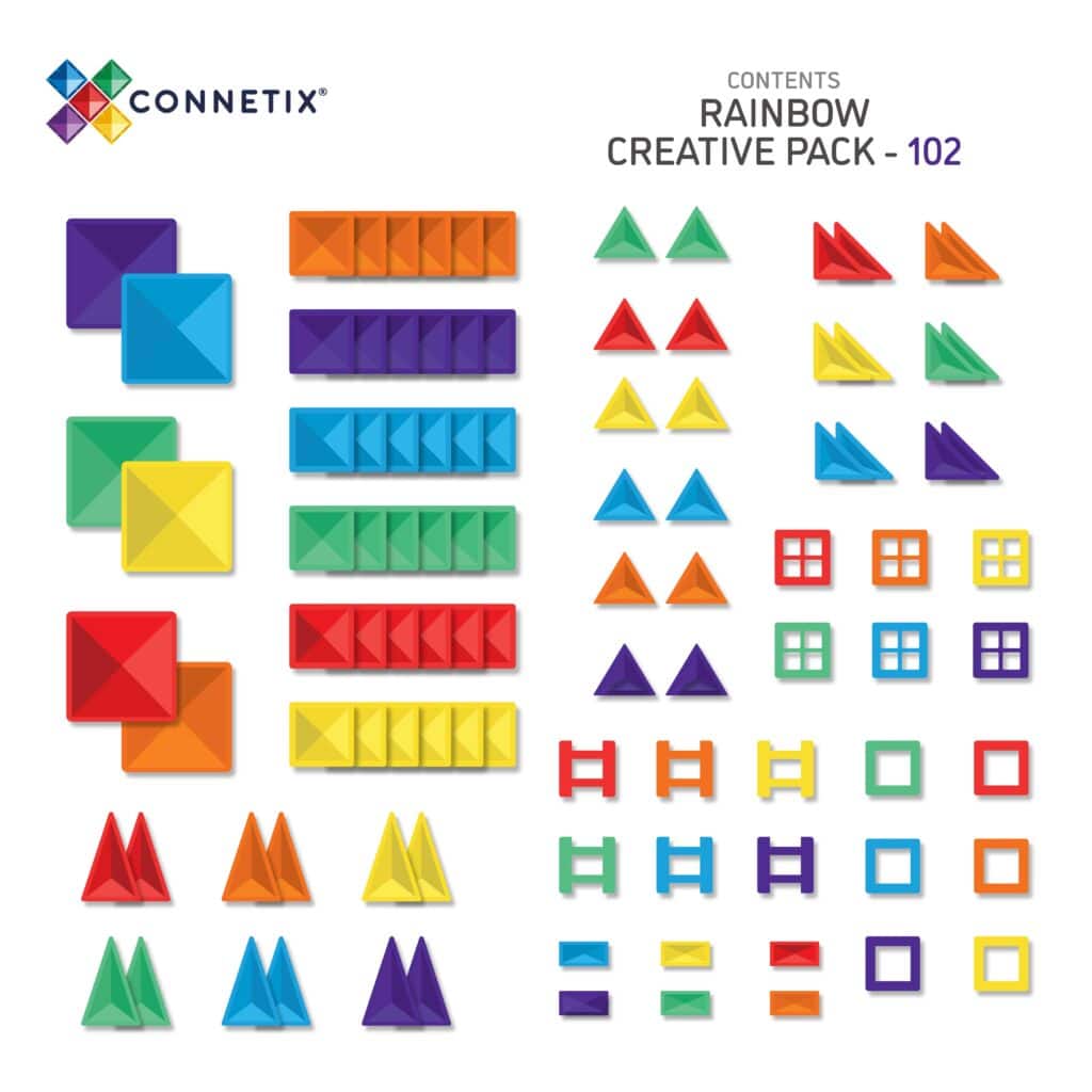 Connetix Toys Connetix - Rainbow Creative Pack 102 pc