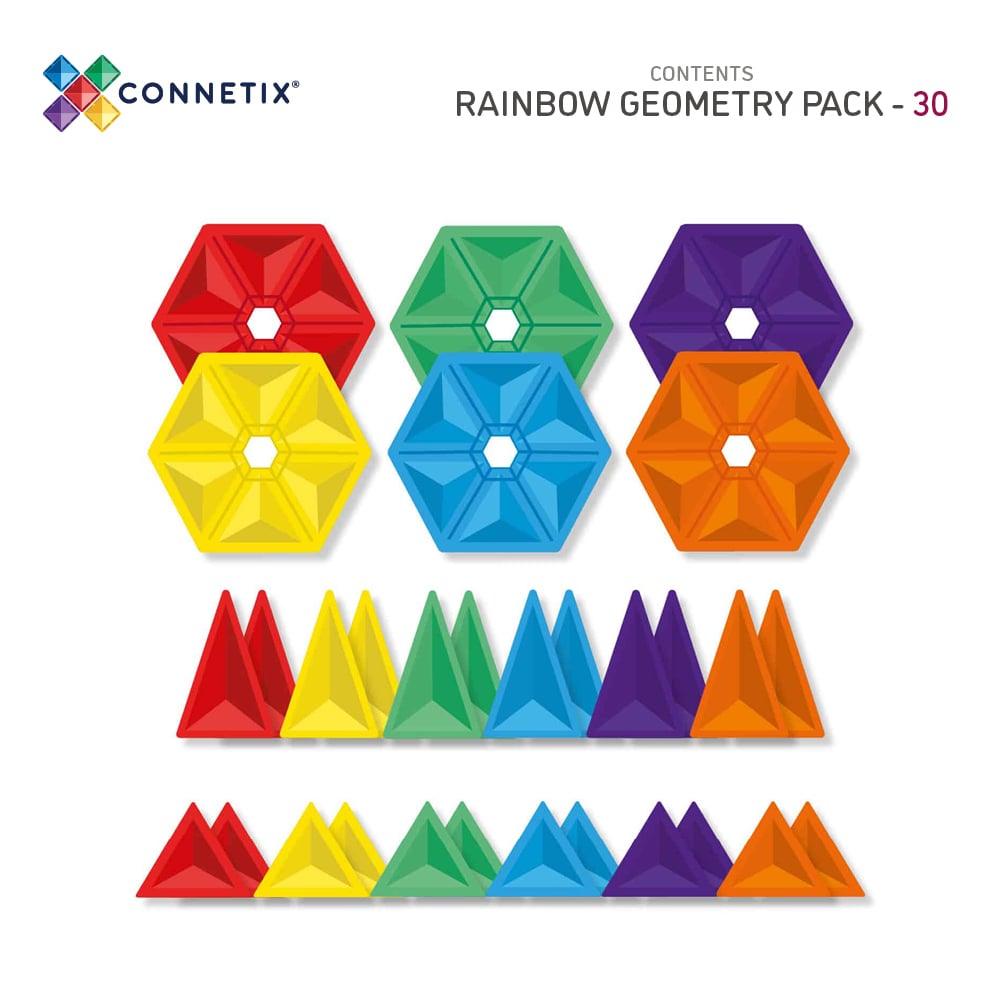 Connetix Toys Connetix - Rainbow Geometry Pack 30 pc