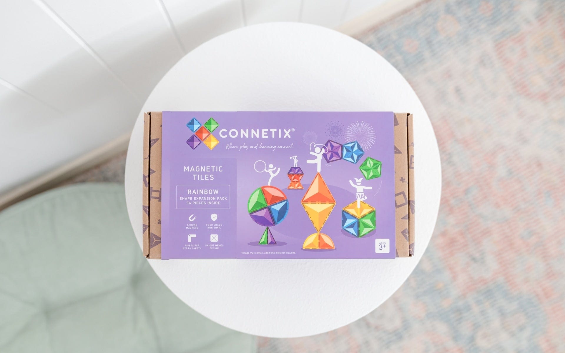 Connetix Toys Connetix - Rainbow Shape Expansion Pack 36 pc