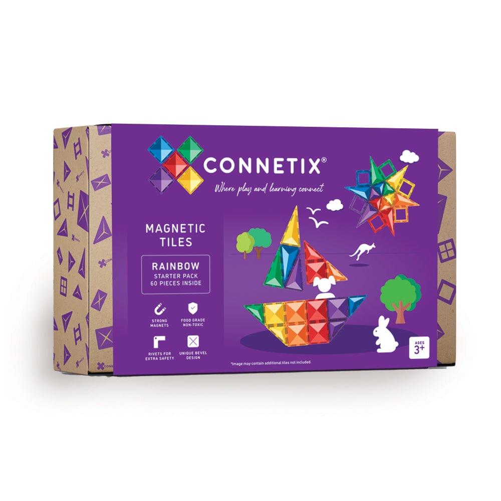 Connetix Toys Connetix- Rainbow Starter Pack 60pc