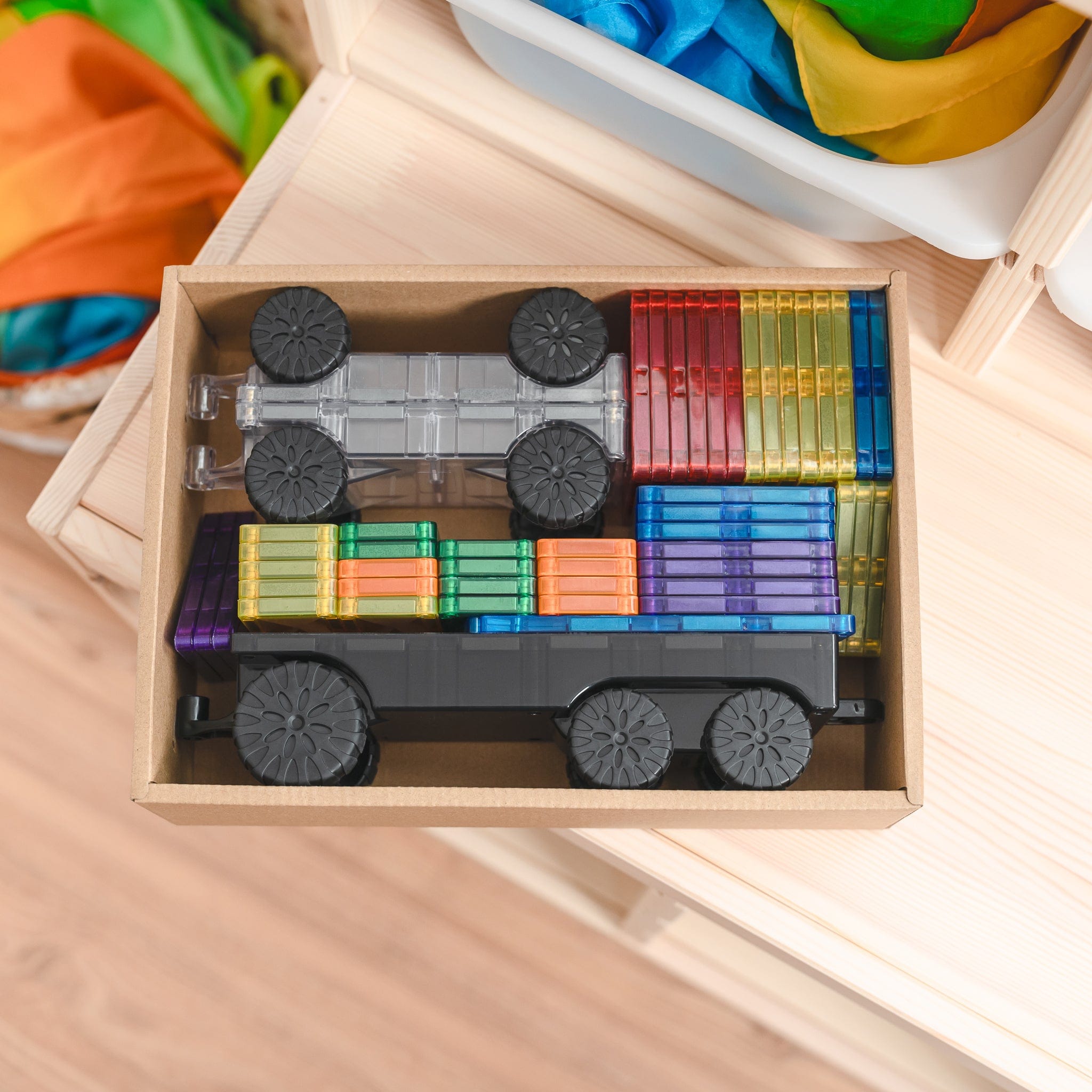 Connetix Toys Connetix- Rainbow Transport Pack 50pc