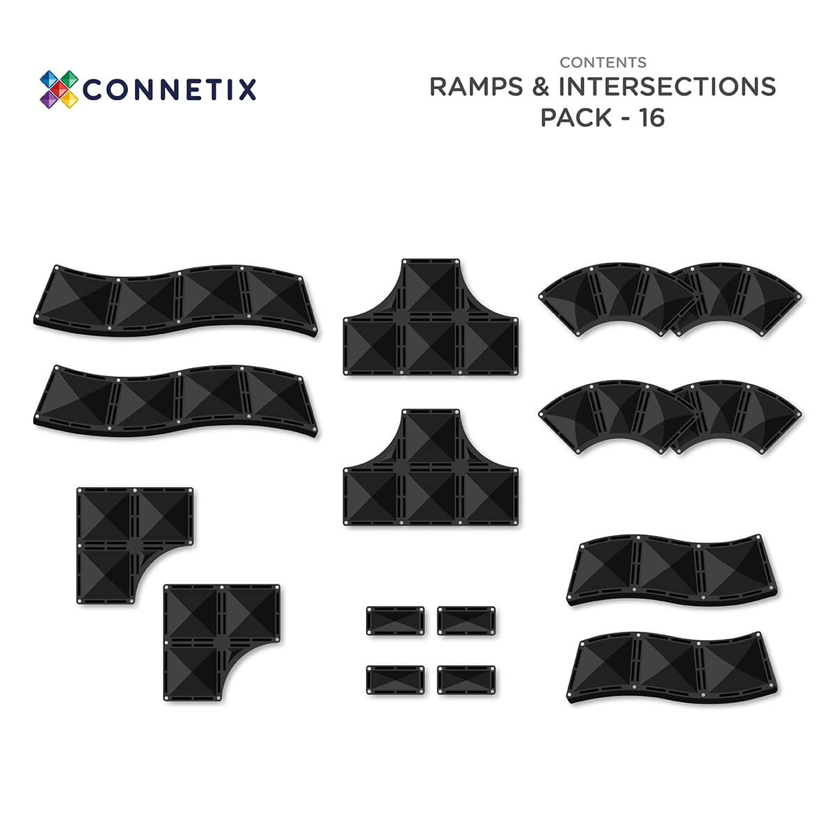 Connetix Toys Connetix Ramps & Intersections Pack 16pc