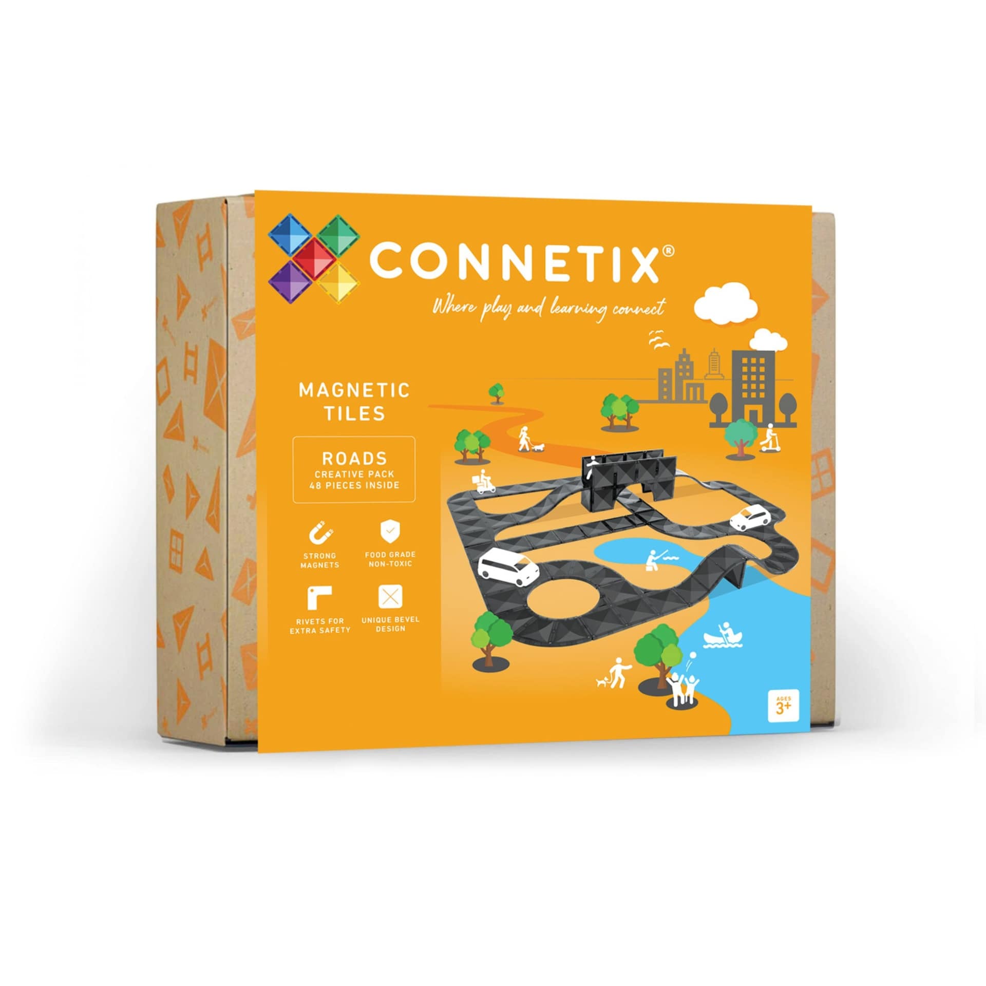 Connetix Toys Connetix Roads Creative 48pc