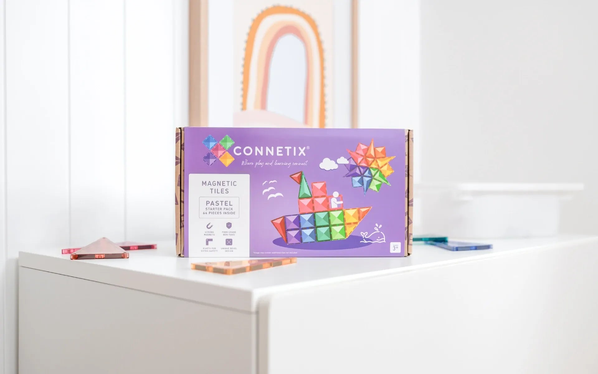 Connetix Toys Pastel Starter Pack 64 pc