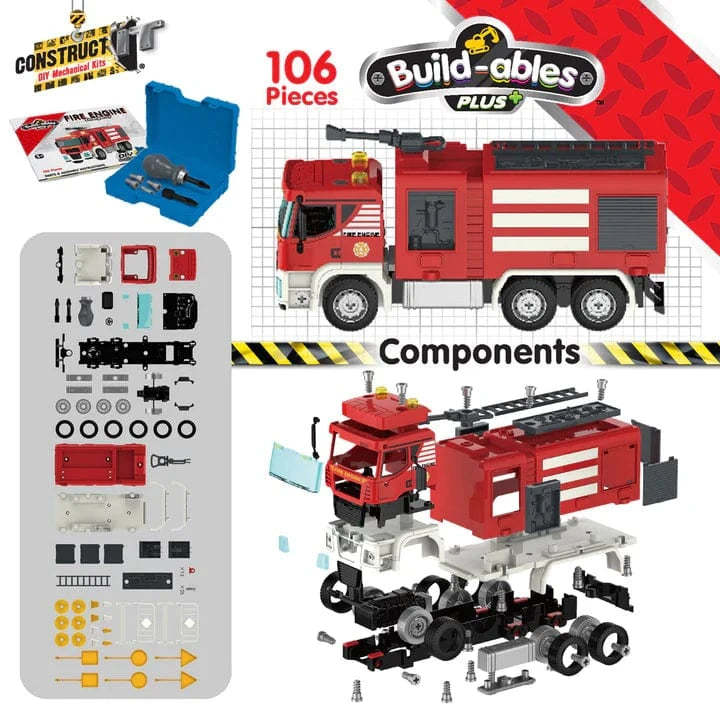 Construct IT Toys Build-ables Plus - Fire Engine Emergency