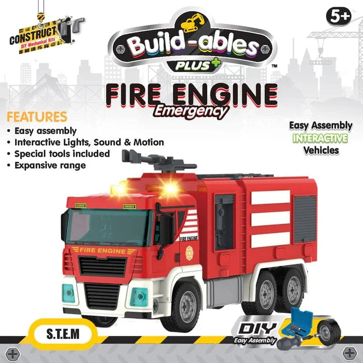 Construct IT Toys Build-ables Plus - Fire Engine Emergency