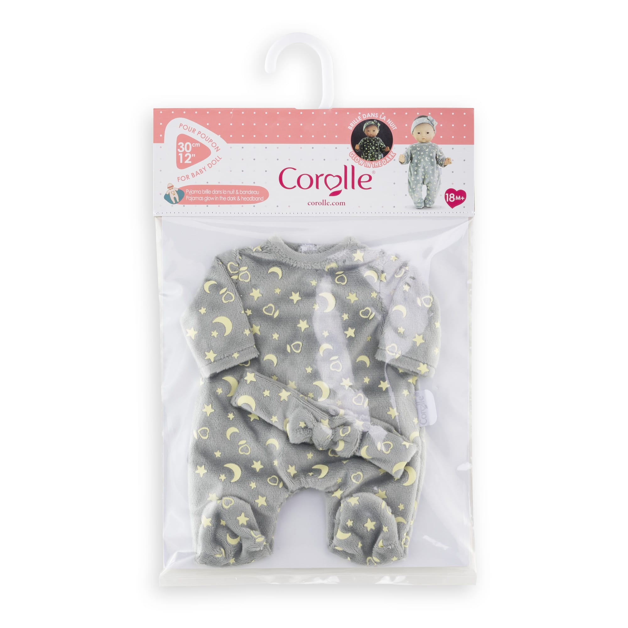 Corolle Toys Corolle Glow In The Dark PJ's & Headband 30cm