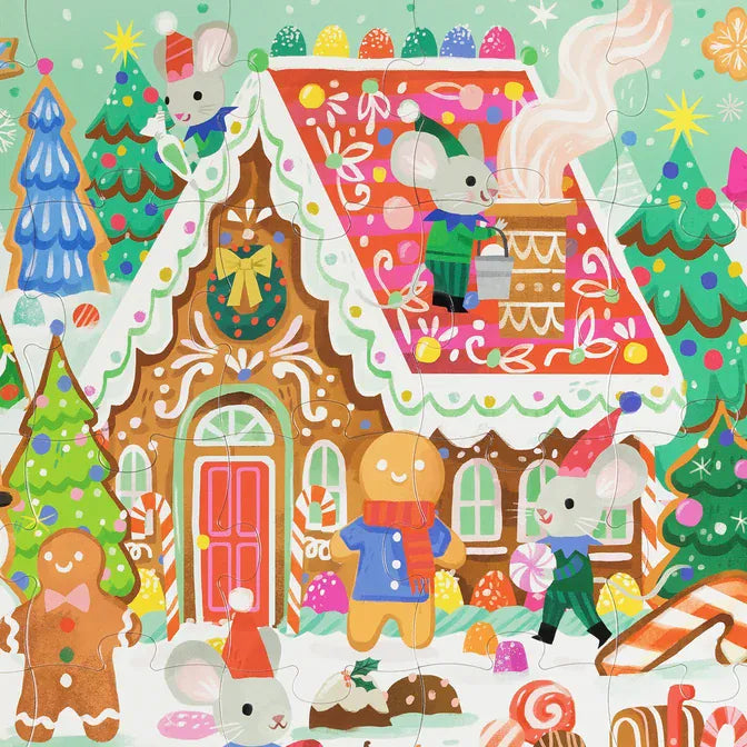 Crocodile Creek Toys Classic Floor Puzzle 24 pc - Gingerbread House