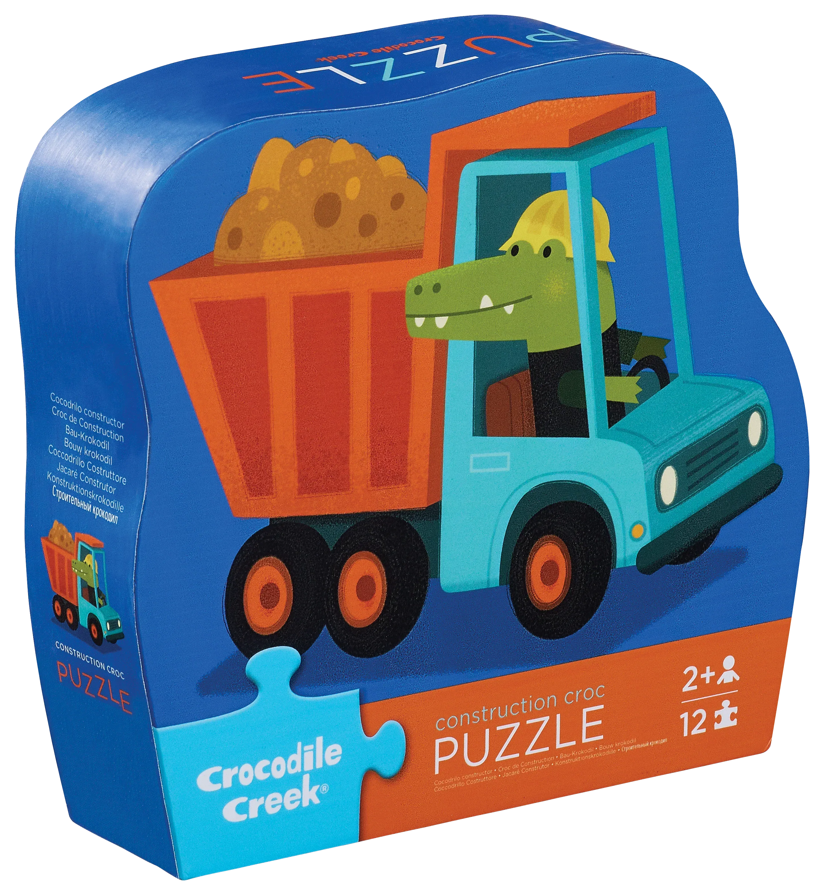 Crocodile Creek Toys Construction Croc Mini Puzzle - 12 Piece