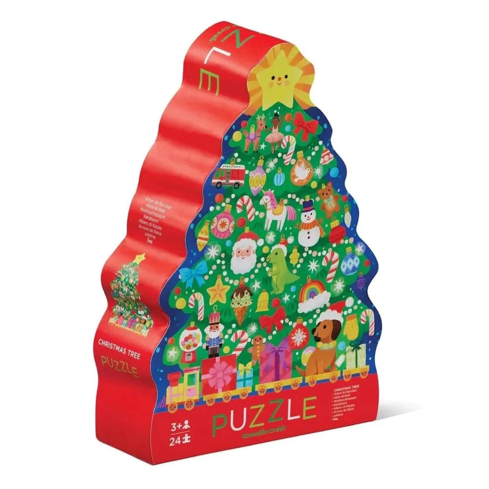 Crocodile Creek Toys Crocodile Creek 24 Piece Puzzle - Christmas Tree
