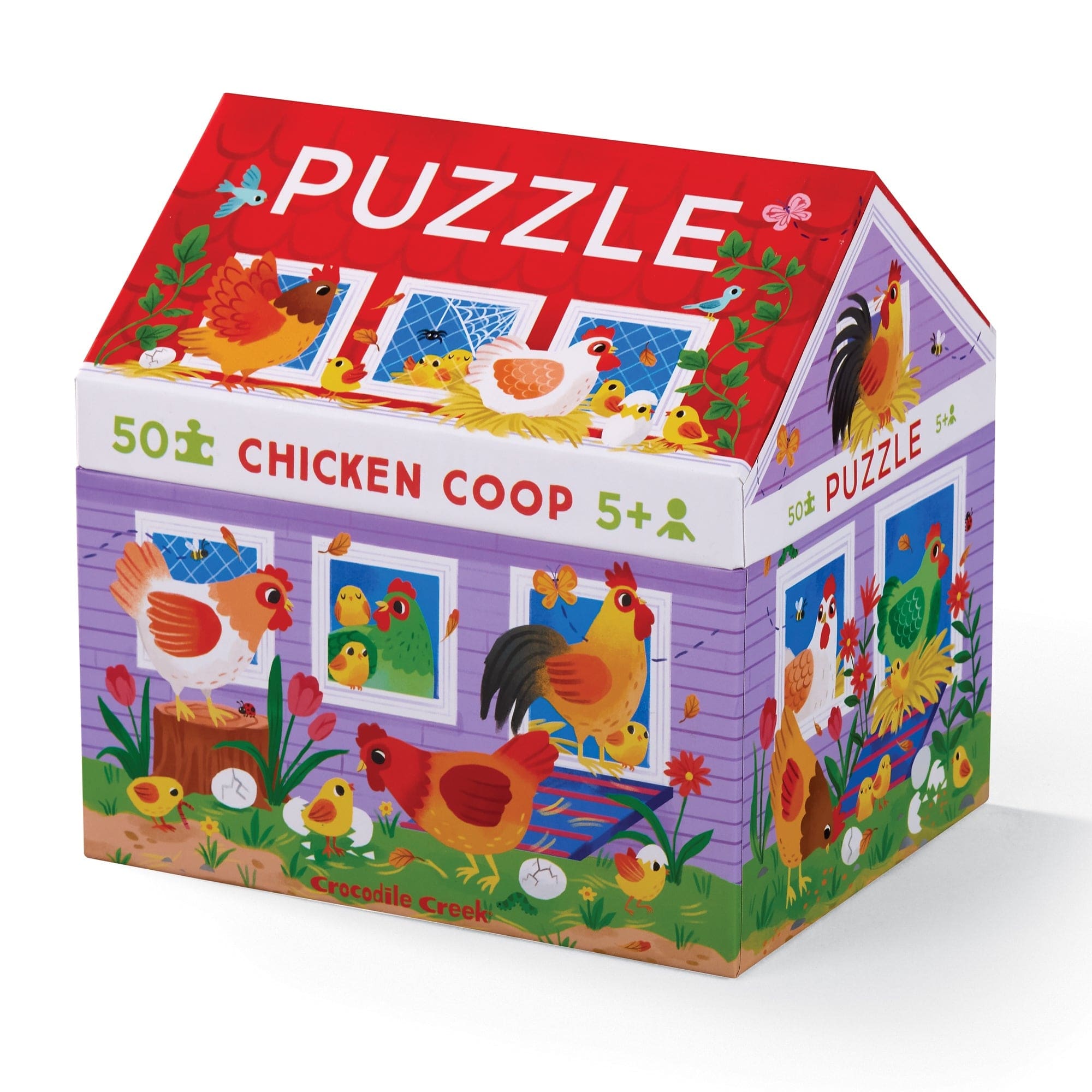 Crocodile Creek Toys Crocodile Creek 50pc House Puzzle - Chicken Coop