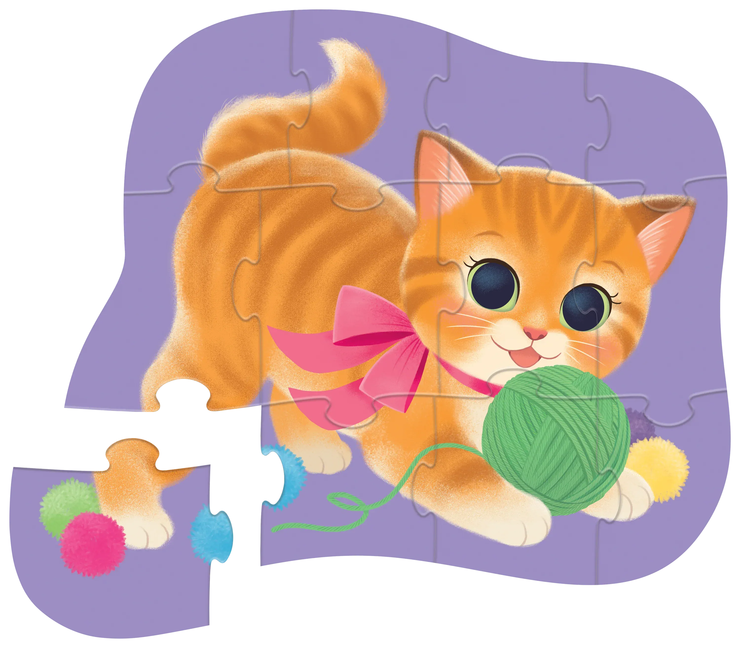 Crocodile Creek Toys Cute Kitten Mini Puzzle - 12 Piece