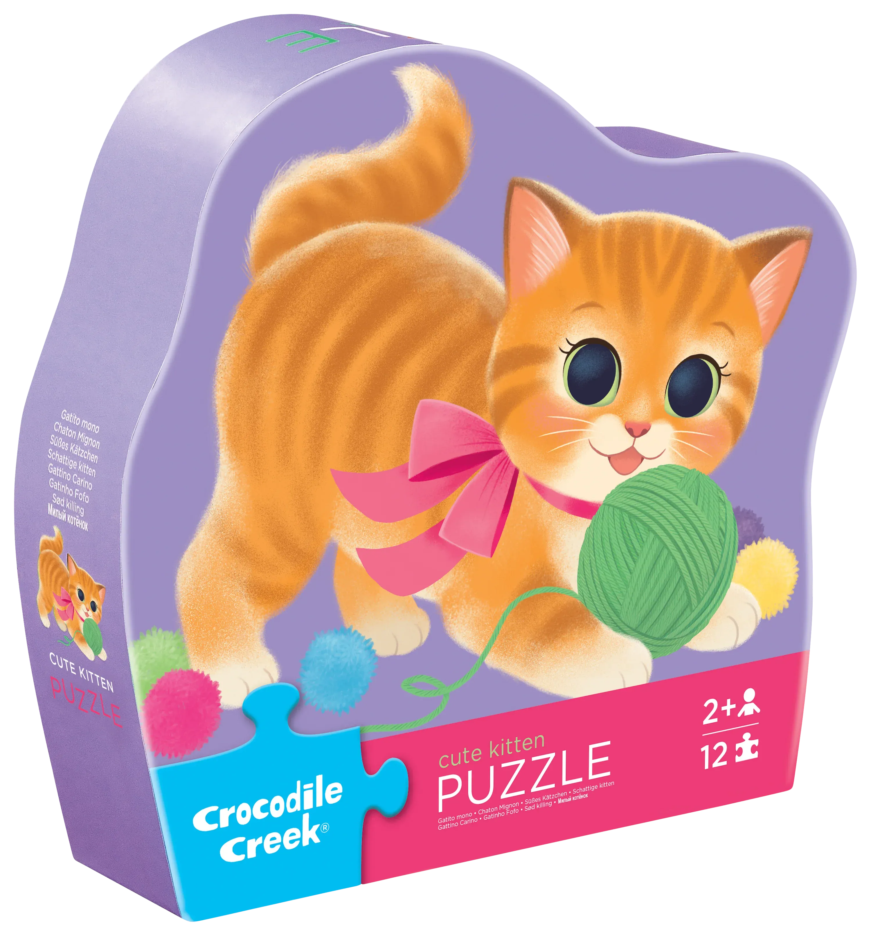 Crocodile Creek Toys Cute Kitten Mini Puzzle - 12 Piece
