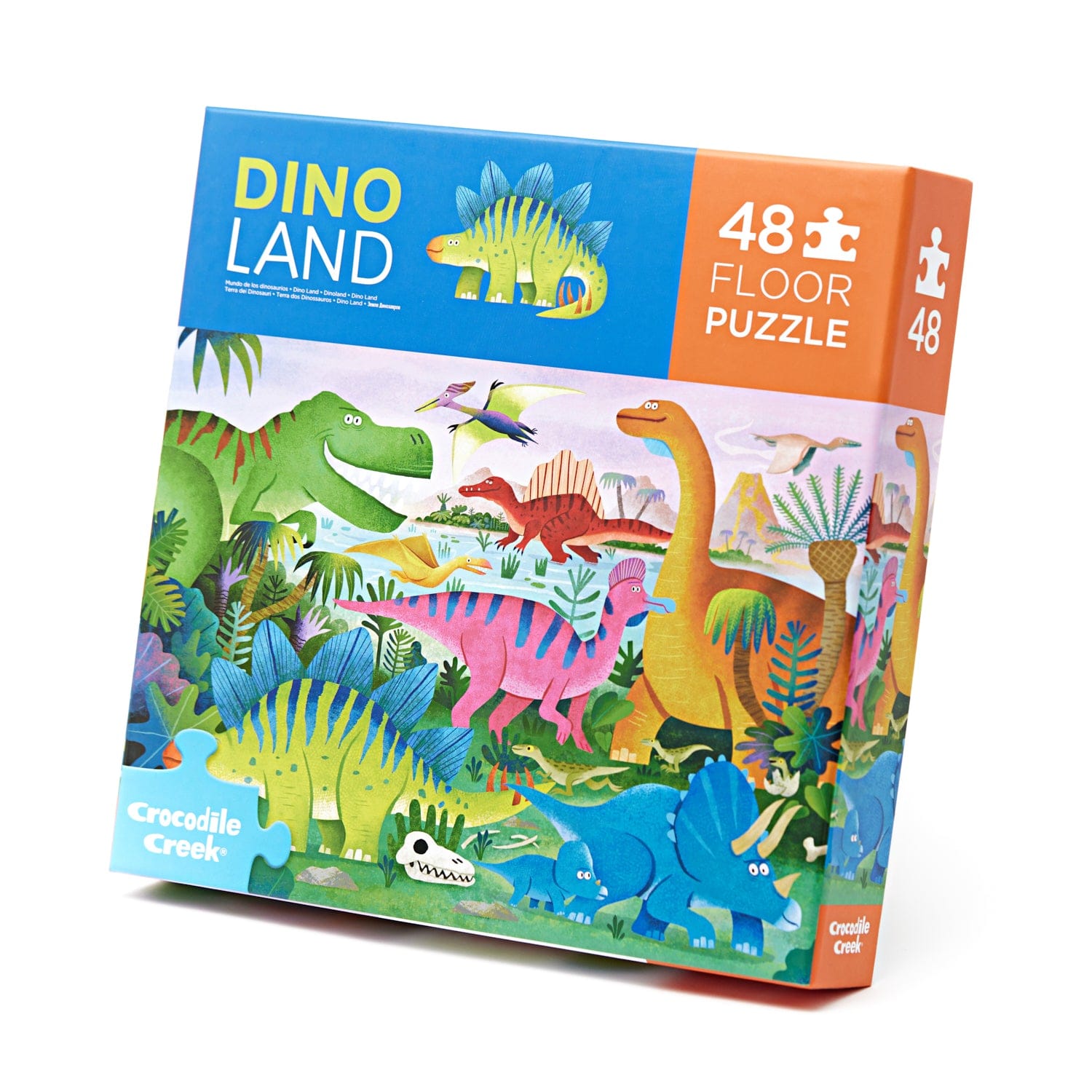 Crocodile Creek Toys Dino Land Floor Puzzle - 48 piece