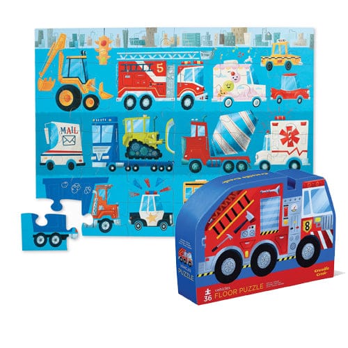 Crocodile Creek Toys Fire Truck Floor Puzzle - 36 piece