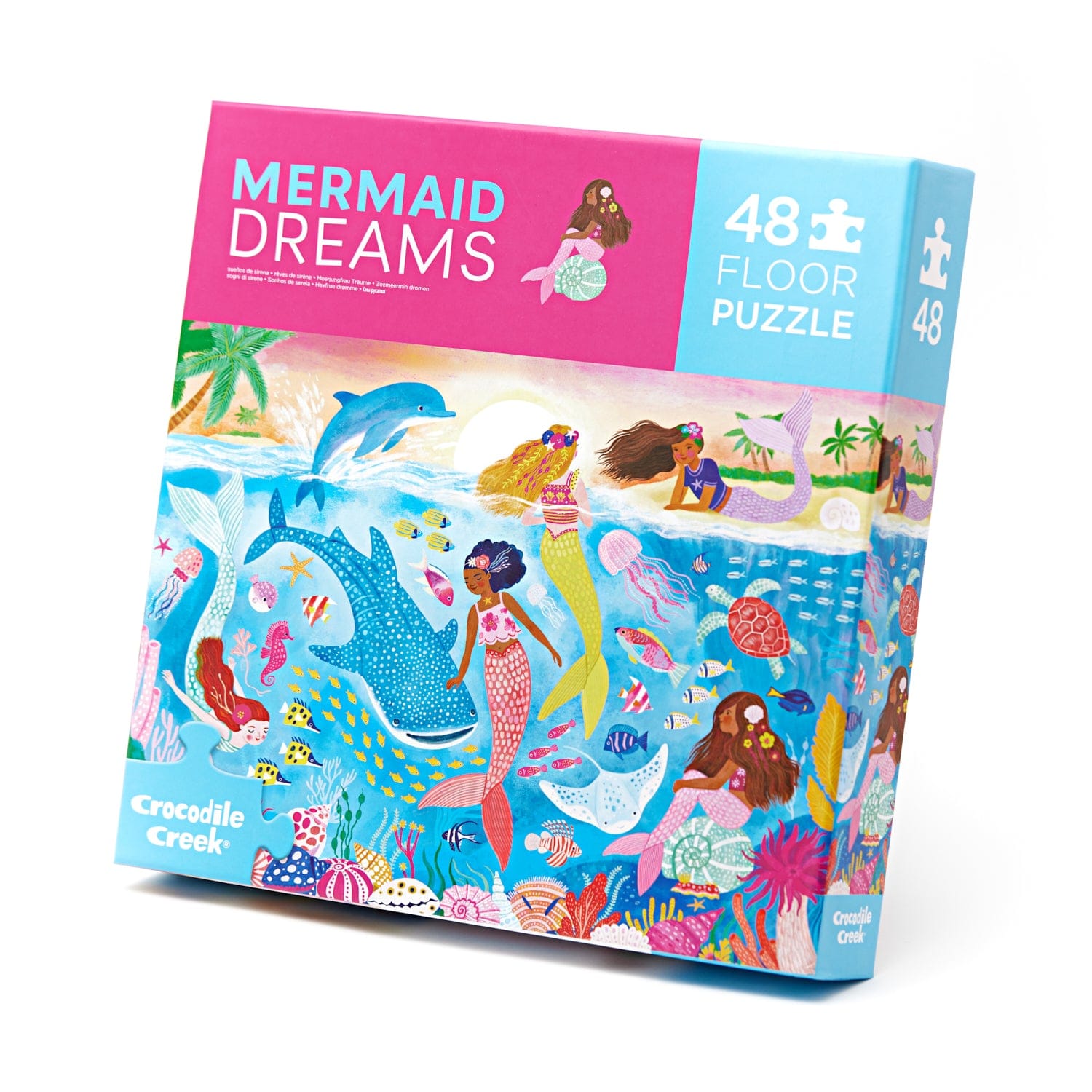 Crocodile Creek Toys Mermaid Dreams Floor Puzzle - 48 piece